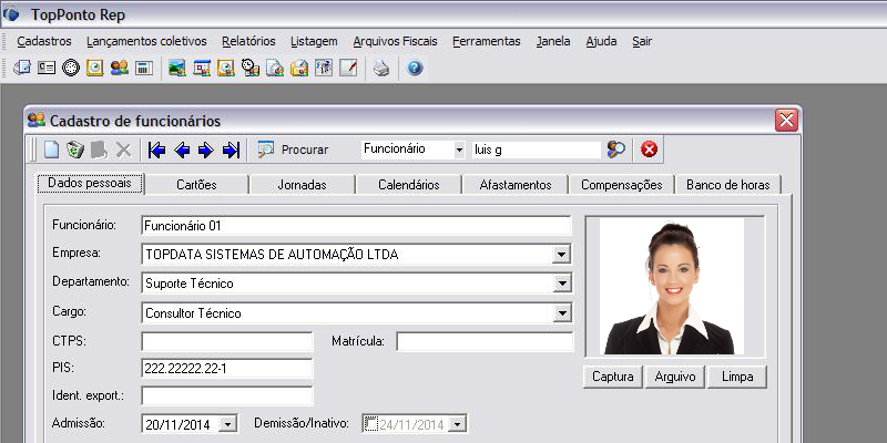 sistema de ponto eletrônico sistema de ponto eletrônico